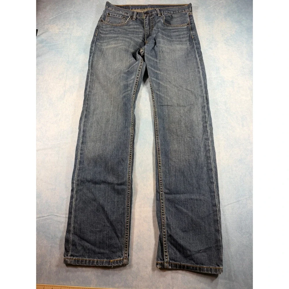 Levi's 505 Straight Leg Jeans Mens 32x34 Blue Good Medium Wash Denim